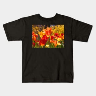 Fire Flowers Kids T-Shirt